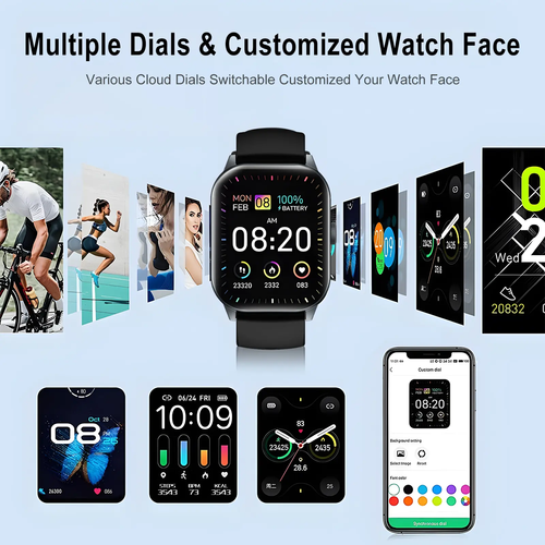 Bluetooth calling fitness and health smart watch