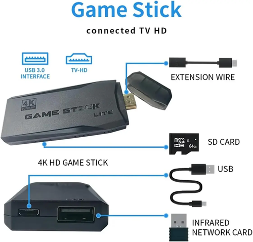 M8 Home Game Console, Retro Style, HDMI High Definition 4K TV Game Console