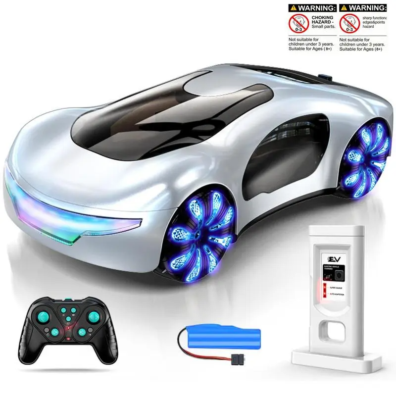 Gesture-activated remote controlled stunt car  two remote control methods