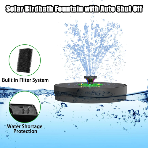 Solar fountain set