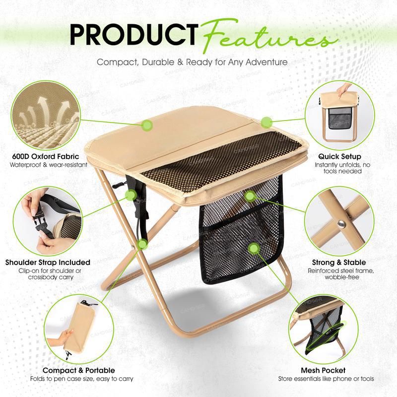 Portable outdoor folding chair