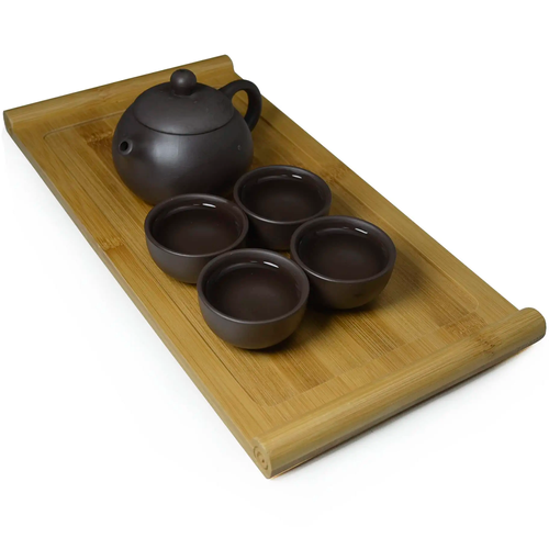 Earthenware teapot with gift set-4 cups plus tea stove