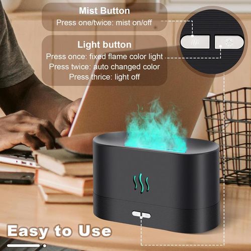 Silent LED Flame Aroma Diffuser - USB Humidifier