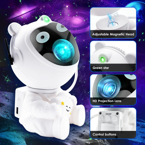 Astronaut Galaxy Projector with Timer and Remote Control