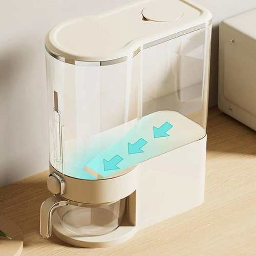 Insect proof airtight rice container with measuring cup  can store 10 catties