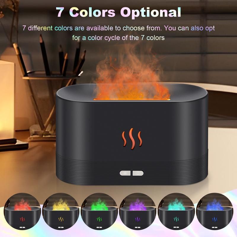 Silent LED Flame Aroma Diffuser - USB Humidifier