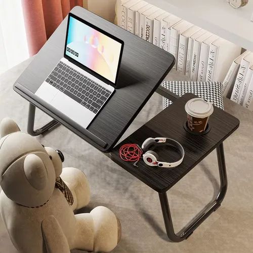 Portable folding bedside computer desk