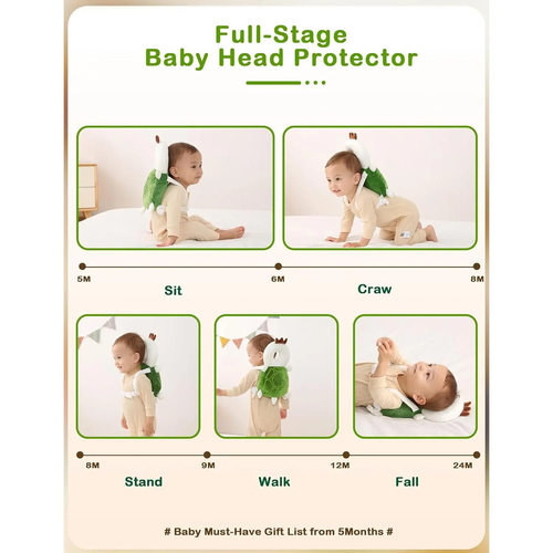 Baby head protection backpack