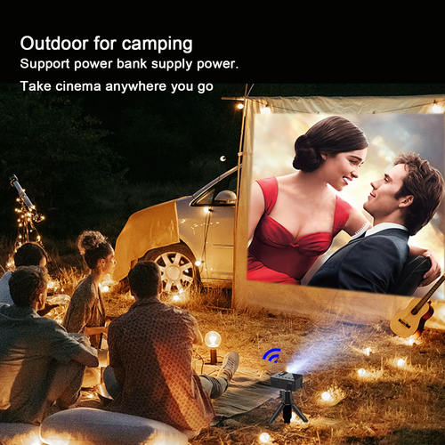 Mini projector with a universal stand