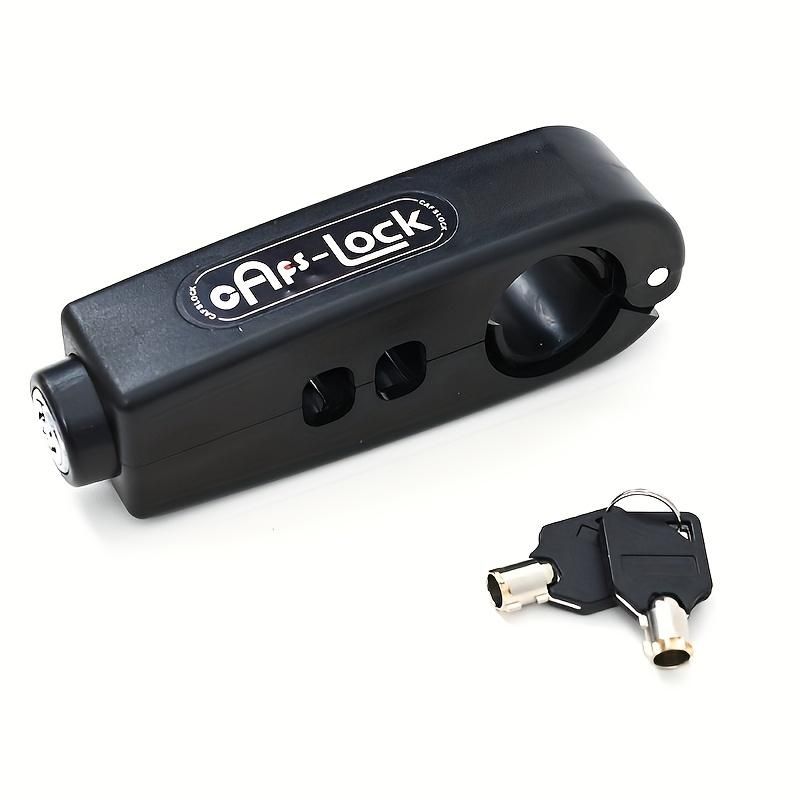 Heavy-duty anti-theft bicycle-motorcycle handlebar lock - motorcycle style design