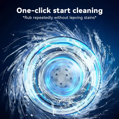 Portable rechargeable mini washing machine 25 washes per charge.