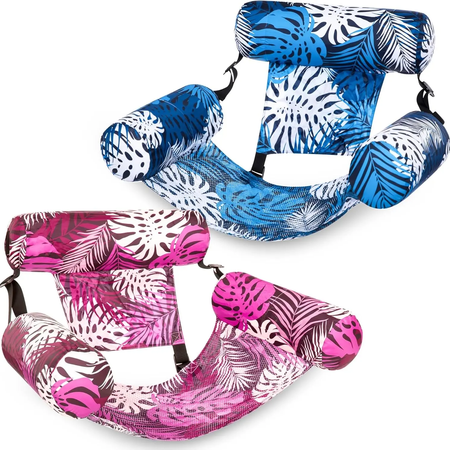 Adult inflatable pool floats, 2-piece floating lounge chairs