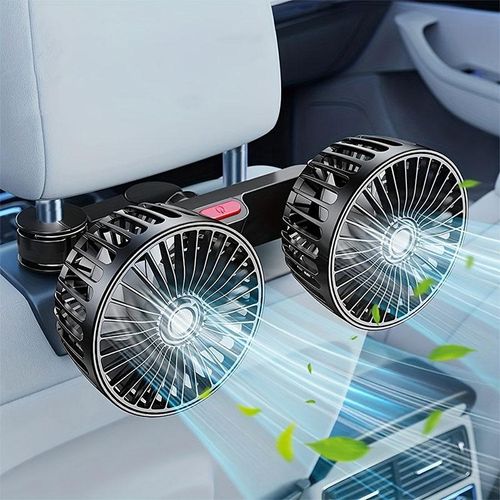 Adjustable car rear seat fan