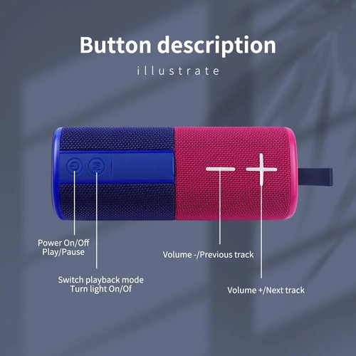 Portable split Bluetooth speaker with high-definition sound quality