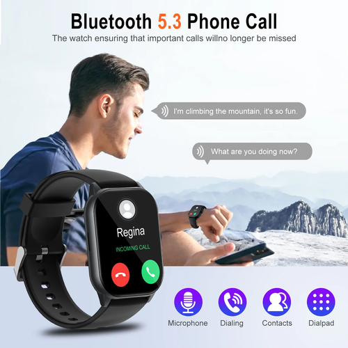 Bluetooth calling fitness and health smart watch