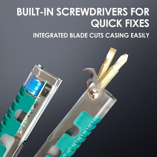 ​​16 in 1 Professional Multi - Function Pliers with Flathead & Phillips Screwdrivers, Wire Stripper, Crimper, Hex Key Wrench, Bolt Cutter, Voltage Tester, Cable Cutter, Wire Spooler, Puncture Knife, Precision Wire Cutter, Hex Socket, Insulated Grip