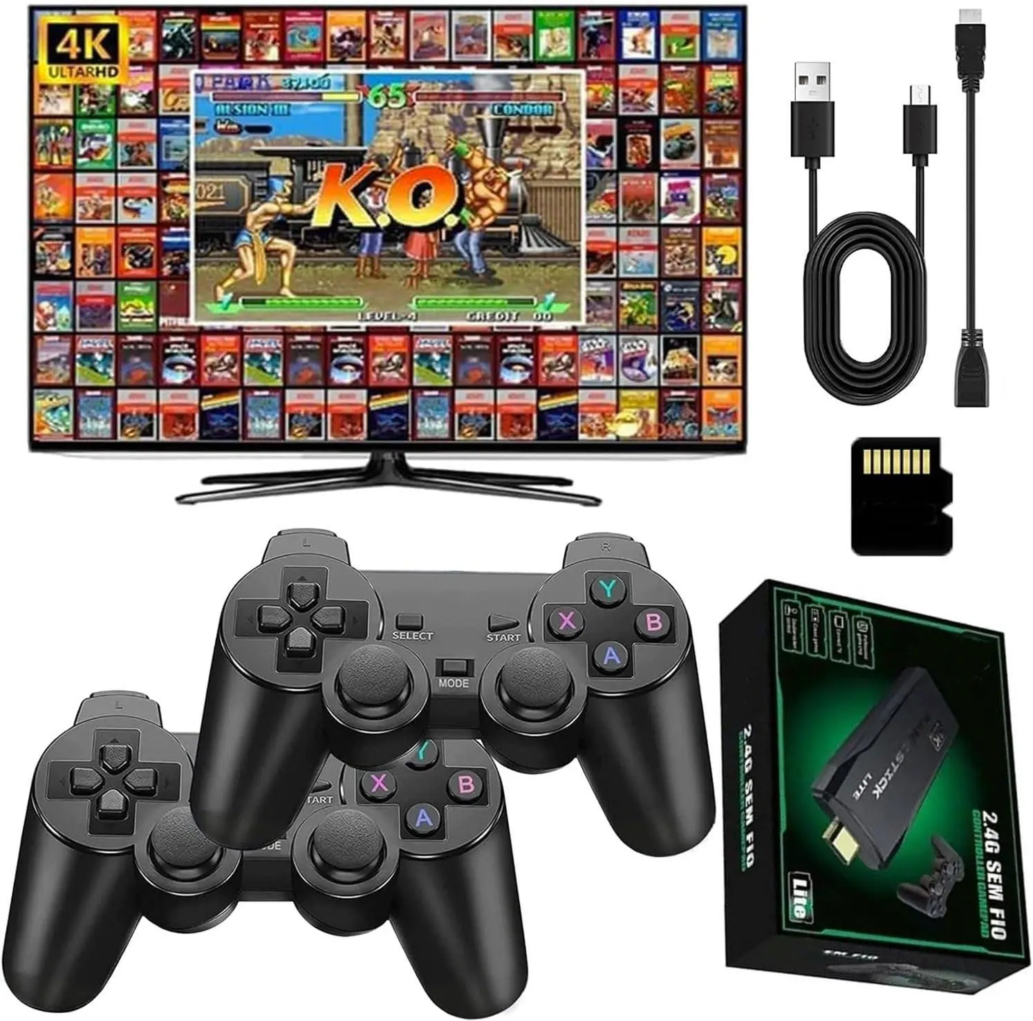 M8 Home Game Console, Retro Style, HDMI High Definition 4K TV Game Console