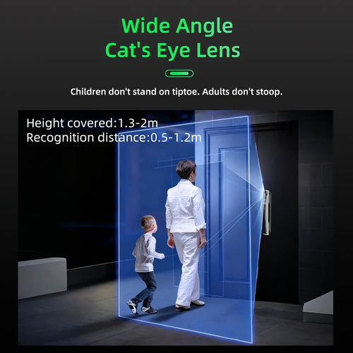 WIFI APP Smart Life APP Smart Lock 3D Face Recognition Fingerprint Password Smart Door Lock With Camera