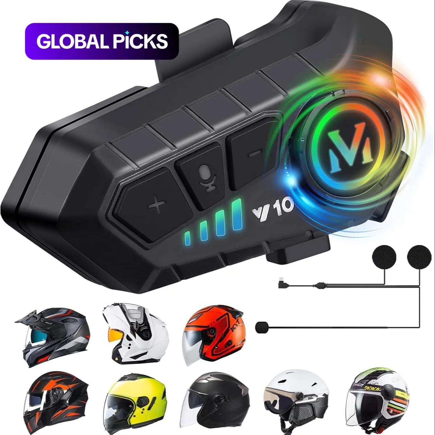 Rechargeable motorcycle helmet speaker