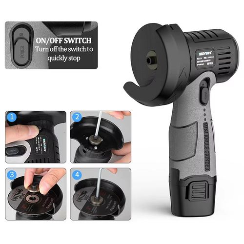 Multifunctional lithium battery mini polisher 16.8V 9000Rpm electric angle grinder