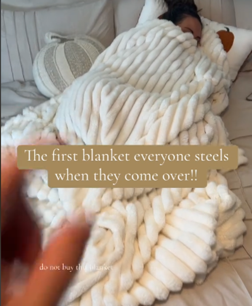 Plush, thick, and warm blanket