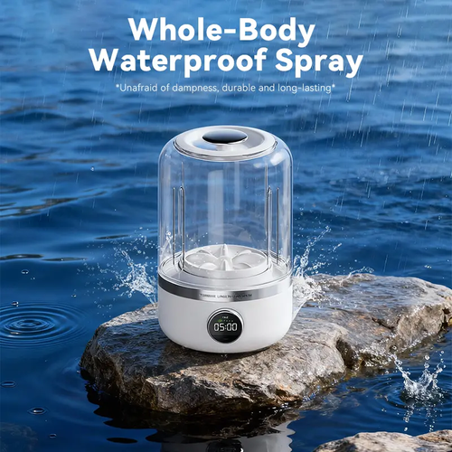 Portable rechargeable mini washing machine 25 washes per charge.