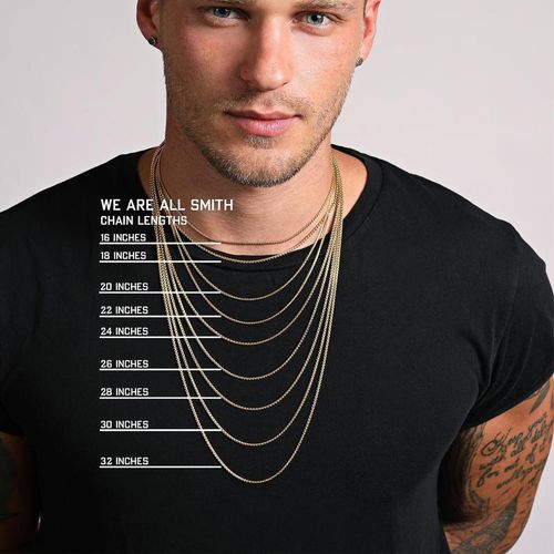 Stylish men's necklace set (two pieces)