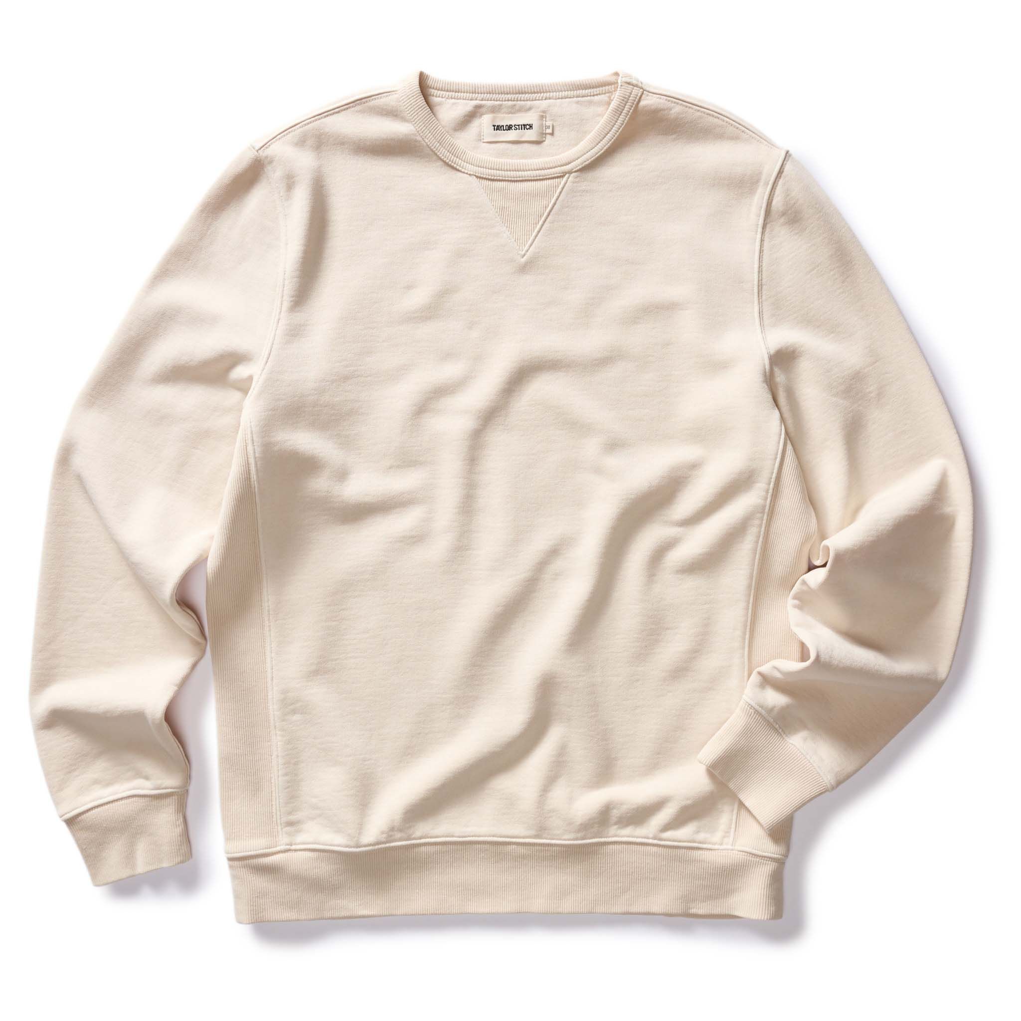 Ercnw Cotton Hemp Crew in Natural