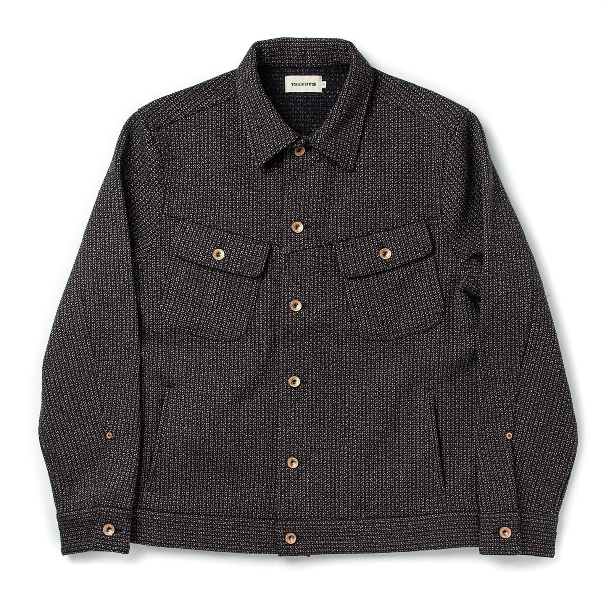 Ercnw Long Haul Jacket in Wool Beach Cloth