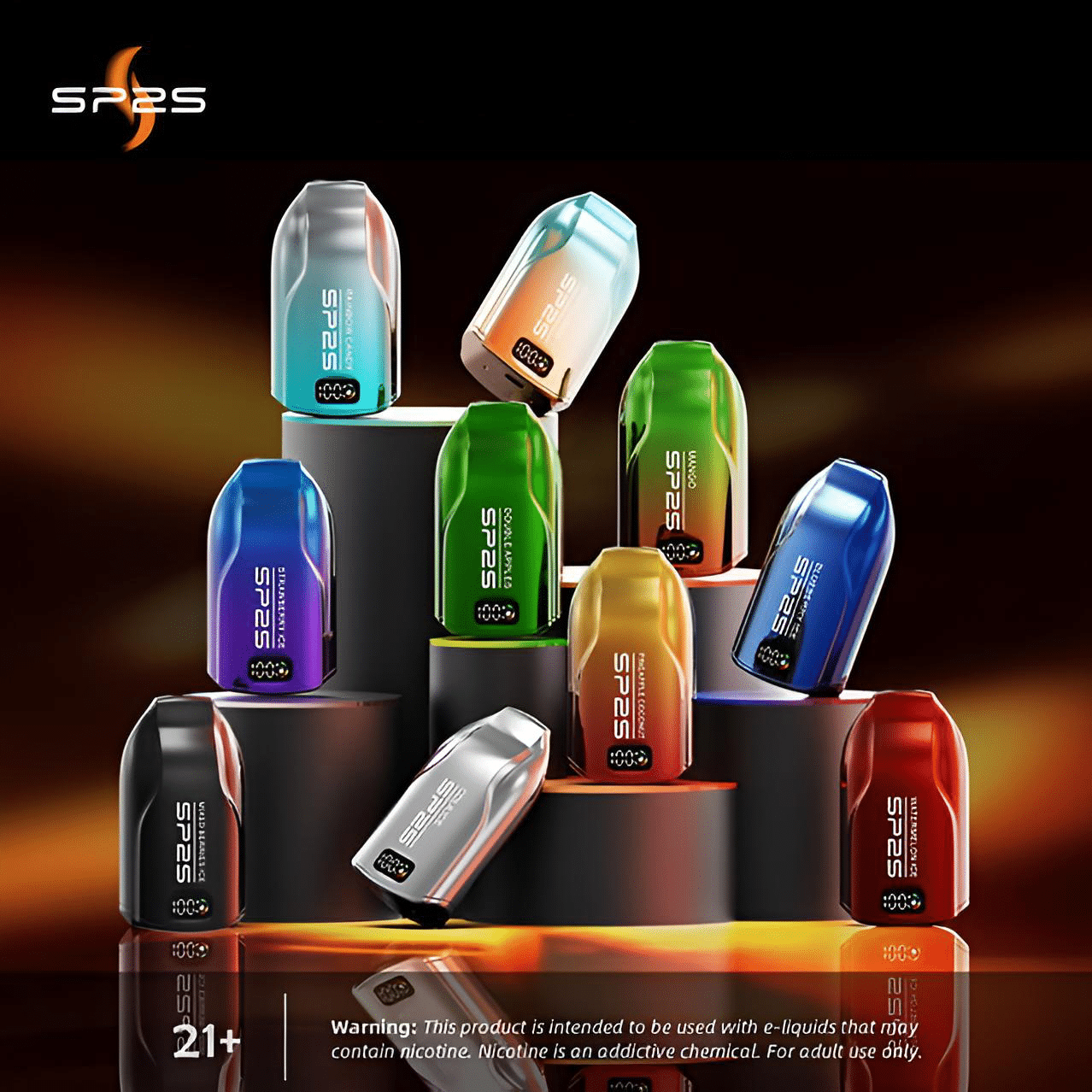 SP2S 12000口 拋棄式電子煙 發光可充電一次性煙桿 711現貨