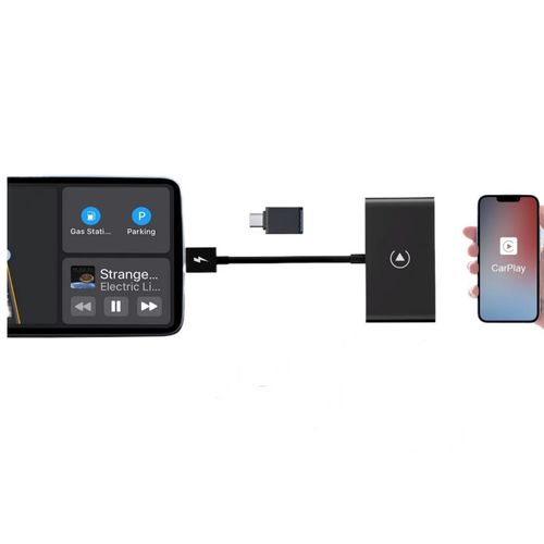 Telefone sem fios carplay dongle telefone sem fios carplay usb dongle para apple car play adaptador