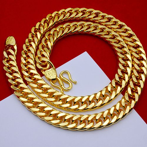 New Vietnam sand gold tank large gold necklace