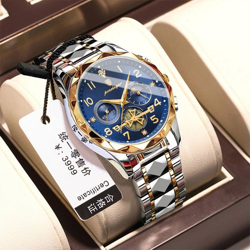New Fashionable Stainless Steel Luminous Luxury Watch