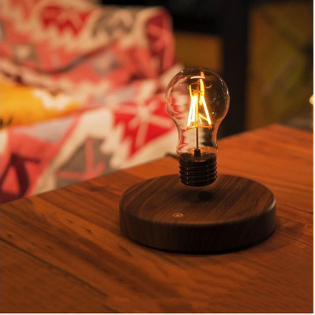 magnetic suspension bulb bedroom bedside decoration atmosphere table lamp creative gift ins small night lamp wholesale
