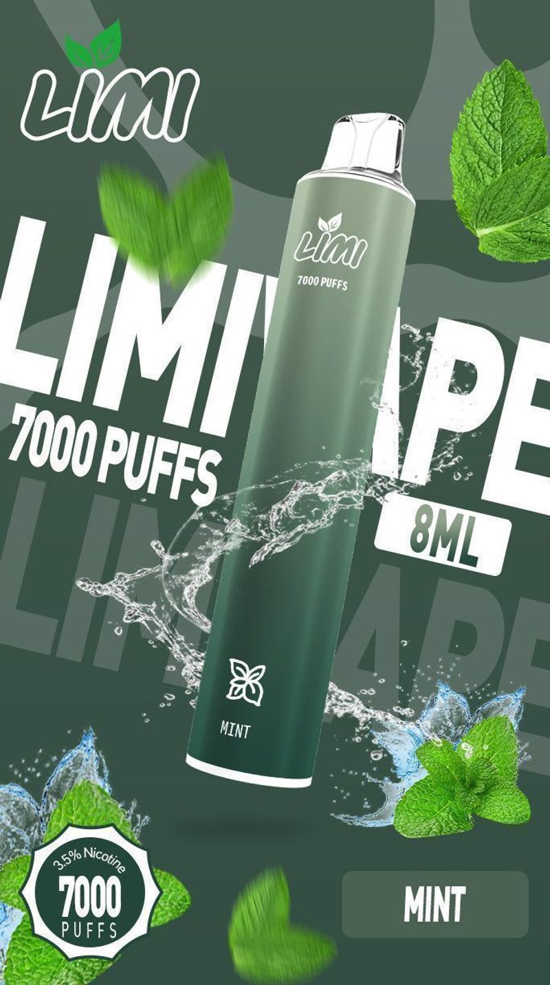 Limi拋棄式電子煙 穩定輸出搭配高續航，外出與輪換更順手