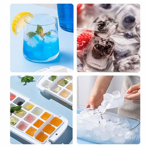 Press type Ice Cube Maker(Cover+Press the plate+Outer box+ ice shovel+Ice tray*1)