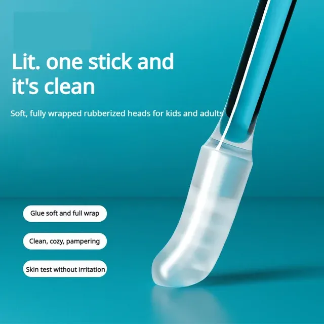 Sticky ear cleaning tools