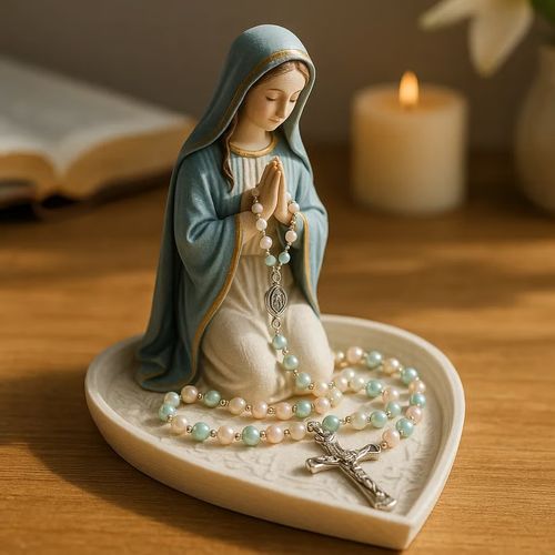 🔥Virgin Mary Rosary Holder （Necklace included） - ⌛Limited Handmade Series