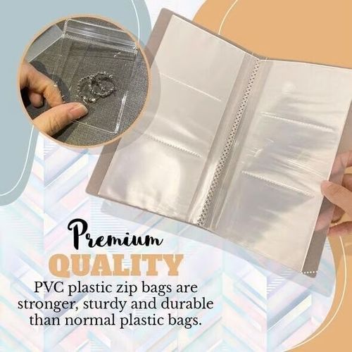 Transparent Jewellery Storage Book Set