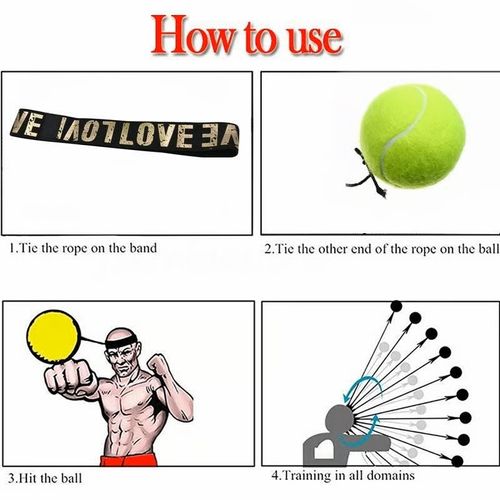 Boxing Reflex Ball Headband