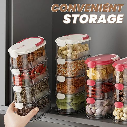 ⌚️Limited-time special offer🔥 Multi-layer Sealed Spice Organizer（5 Layers）