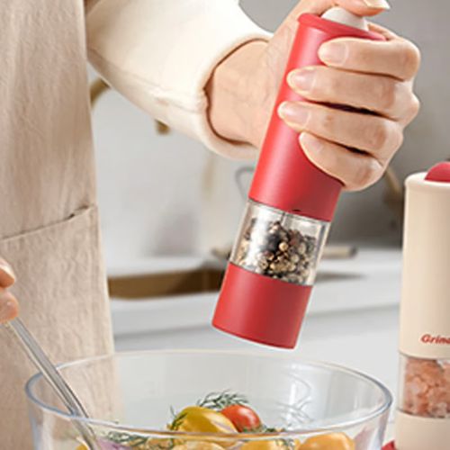 ⚡Black Friday Specials🧂USB Rechargeable Electric Salt and Pepper Grinder Set - ✨Adjustable Coarseness & One-Handed Operation!
