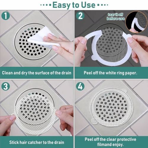 🔥10 PCS Disposable Shower Drain Hair Catcher