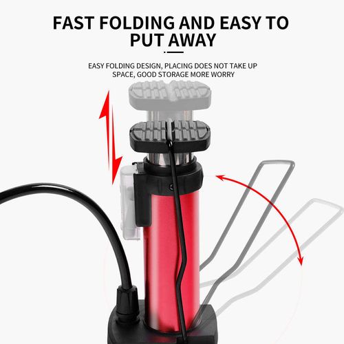 Basketball Motorcycle Lightweight Mini Bike Air Pump Manual Pump Multi-functional Mini Bike Stand Pedal Pump