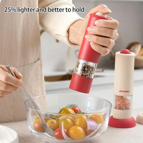 ⚡Black Friday Specials🧂USB Rechargeable Electric Salt and Pepper Grinder Set - ✨Adjustable Coarseness & One-Handed Operation!