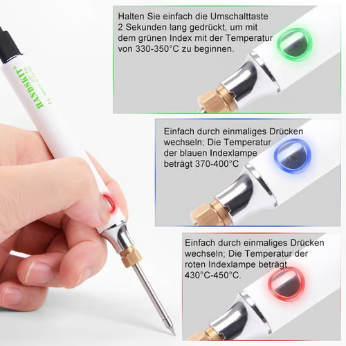 USB portable electric soldering iron set