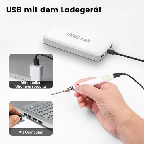 USB portable electric soldering iron set