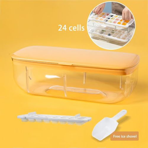 Press type Ice Cube Maker(Cover+Press the plate+Outer box+ ice shovel+Ice tray*1)