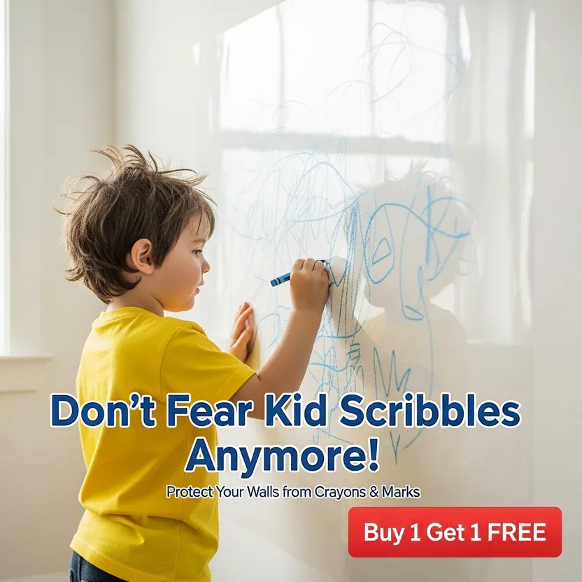 🔥While Supplies Last 49% OFF!🎉 Transparent Electrostatic Wall Protection Film（45CM*3M）