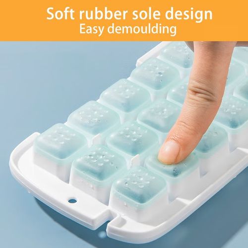 Press type Ice Cube Maker(Cover+Press the plate+Outer box+ ice shovel+Ice tray*1)